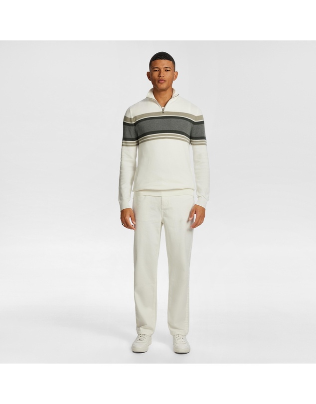 yd. - Brosnon 1/4 Zip Knit Jumper