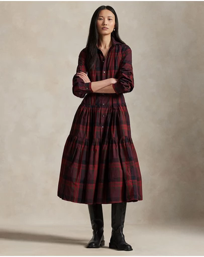 Polo Ralph Lauren - Plaid Tiered Shirtdress
