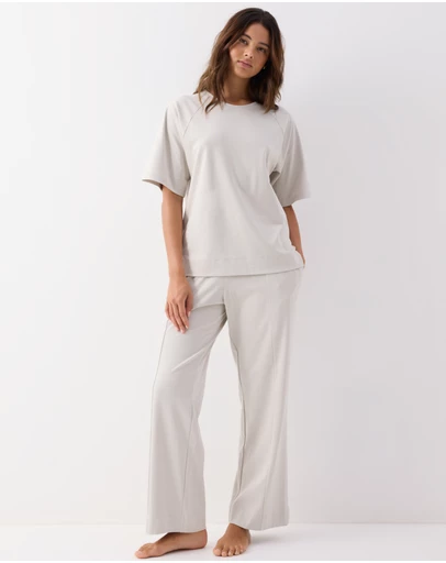 Wanderluxe Sleepwear - Florence Top Stone