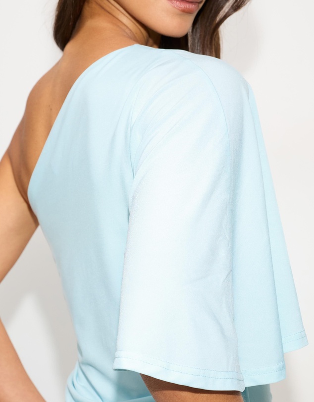 Dazie - Versailles One Shoulder Batwing Mini Dress