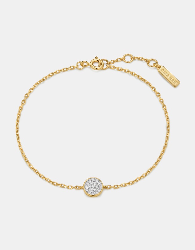 Ania Haie - Gold Pave Disc Bracelet
