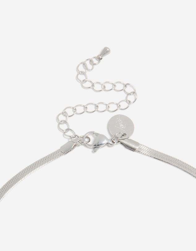 Lovisa - Waterproof Stainless Steel Fine Flat Snake Chain Necklace