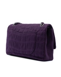 Pre-Loved by Azura Reborn - Pre-Loved Quilted Jersey Coco Croc Reissue 2.55 Double Flap 227