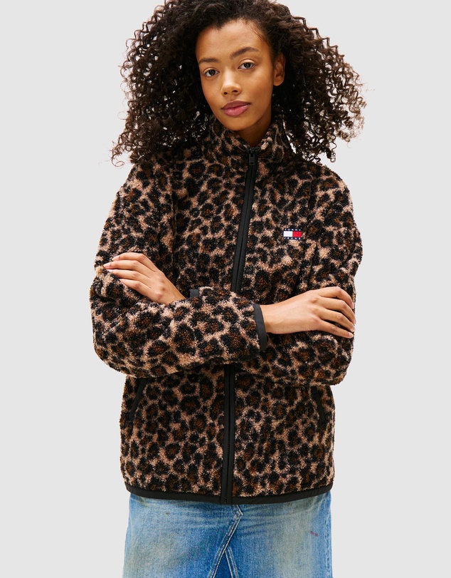 Tommy Jeans - Zip Through Badge Teddy Jacket