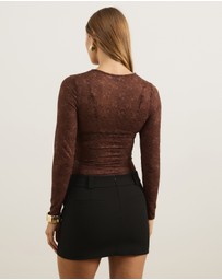 Atmos&Here - Tia Long Sleeve Lace Top