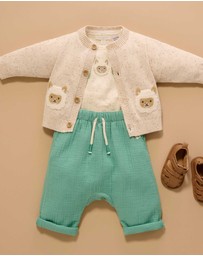 Purebaby - Appliqued Bodysuit -Kids-Babies