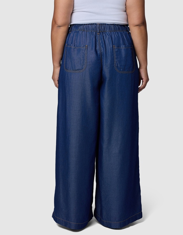 Indigo Tonic - Blake Chambray Wide Leg Pants