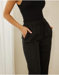 Atmos&Here - Alis Linen Blend Pants
