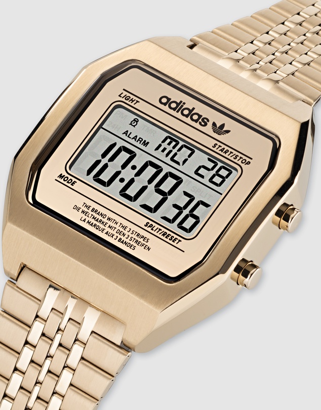 adidas Originals - Digital Two Gold Watch