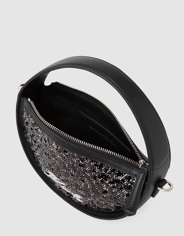 Karl Lagerfeld - K/Signature Sequin Round Crossbody Bag
