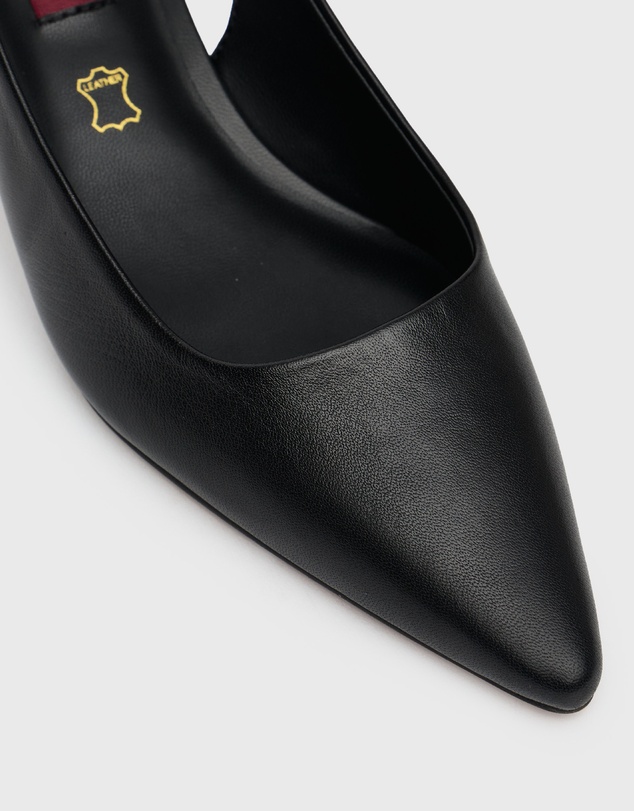 Betts - Leila Leather Slingback Stiletto Heel Pumps