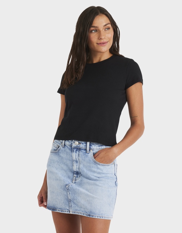 Roxy - Womens Base Rib Crew Neck T-Shirt