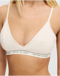 Cotton On Body - Branded Cotton Cross Over Bralette