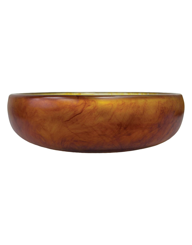 Urban Attitude - Urban Attitude GAB Extra Large Bowl 59.5 Wide by 12.5 Height - Burnt Amber