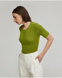 Oxford - Helena Button Front Knit