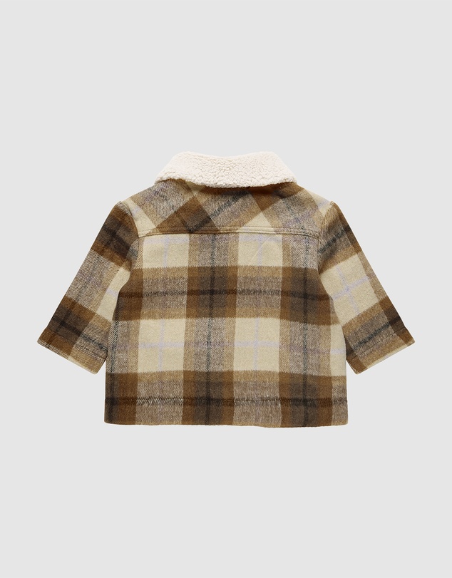 Kynd Baby - Gingham Shacket in Multi Check