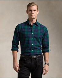 Polo Ralph Lauren - Custom Fit Plaid Brushed Oxford Shirt - ICONIC EXCLUSIVE