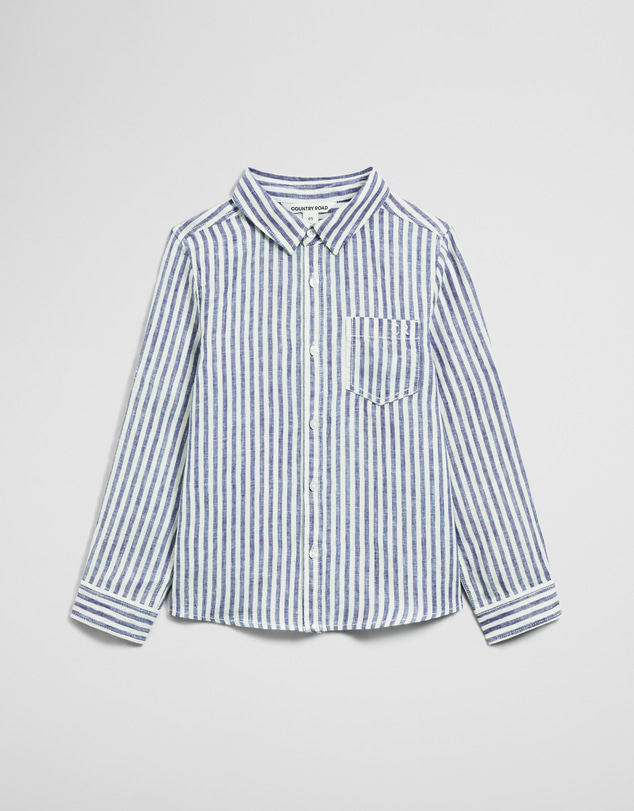 Country Road - Long Sleeve Linen Shirt