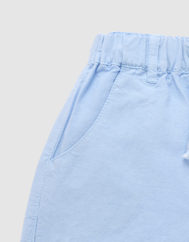 Purebaby - Linen Blend Pull on Shorts-Kids-Babies