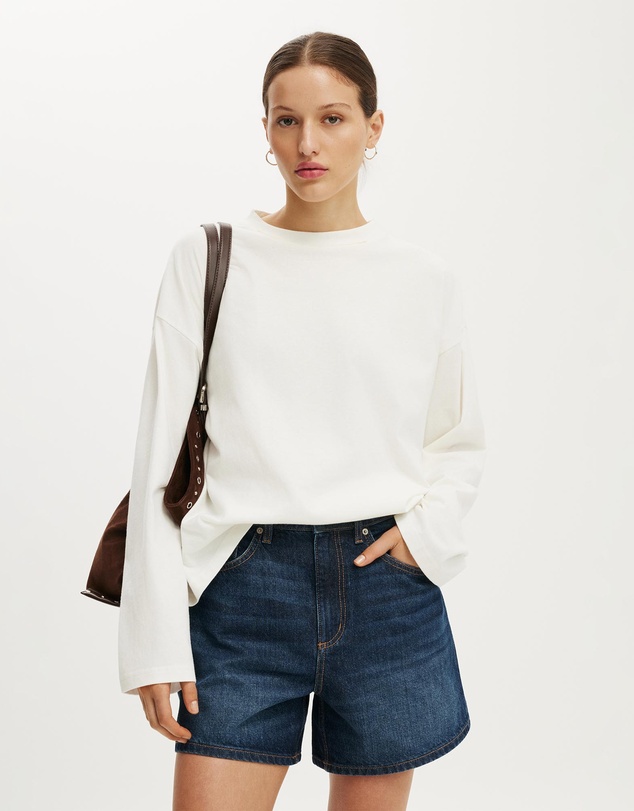 Cotton On - High 90 S Denim Short