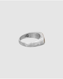 Haze & Glory - ICONIC EXCLUSIVE - Ring Signet Alive Bi Colour in 925 Sterling Silver