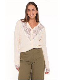 Petal & Pup - Mamie Lace Cardigan - Butter Yellow