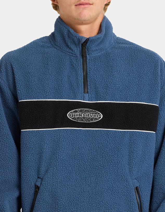 Quiksilver - Mens Mercury Panel 1/4 Zip Fleece Jumper