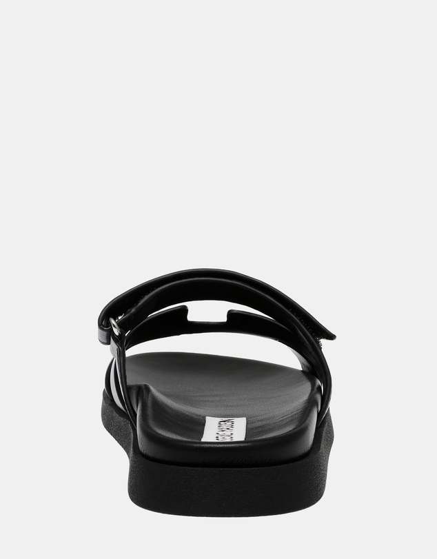 Steve Madden - Mayven-Cn Black Action Leather Sandals