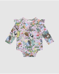 Fleur Harris - 'Faraway Friends' Kindness Bodysuit in Lilac