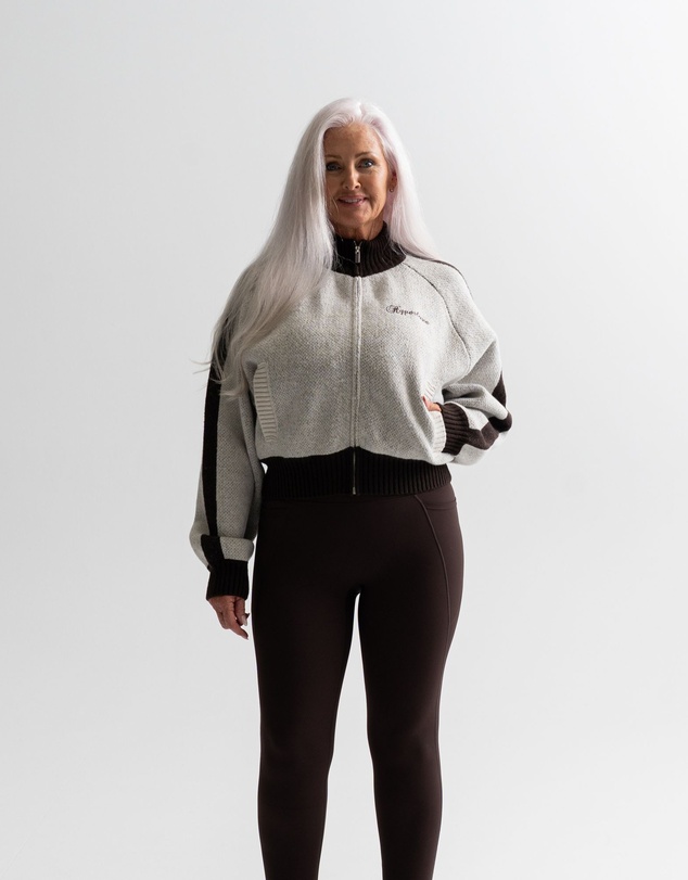 HyperLuxe The Label - Knit Track Jacket