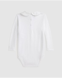 Polo Ralph Lauren - Embroidered-Collar Cotton Bodysuit - ICONIC EXCLUSIVE - Babies