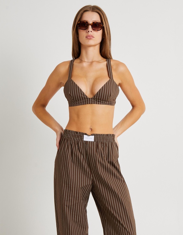Subtitled - Poppy Stripe Bralette