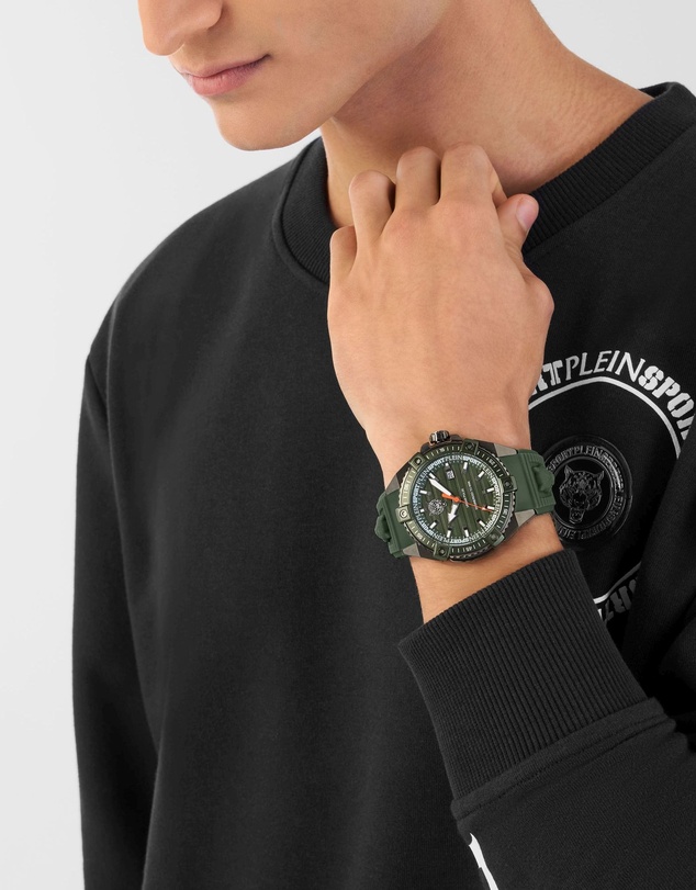 Plein Sport - Plein Urban Pulse 47mm Green dial and Green silicone strap