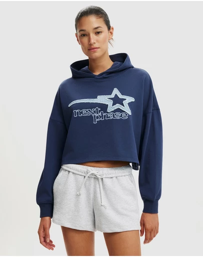 Cotton On - Cropped Oversized Hoodie