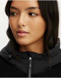 Cotton On Body Active - Sherpa Quilted Hooded Jacket