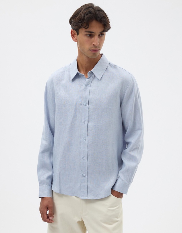 AERE - Euro Resort Linen LS Shirt
