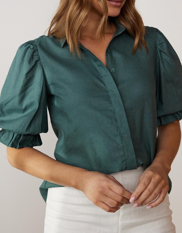 Atmos&Here - Dahlia Linen Blend Blouse