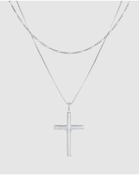 Kuzzoi - ICONIC EXCLUSIVE - Cross Pendant Necklace in 925 Sterling Silver