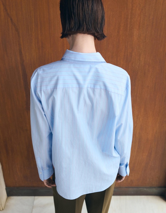 M.N.G - Cotton And Lyocell Blend Straight Shirt