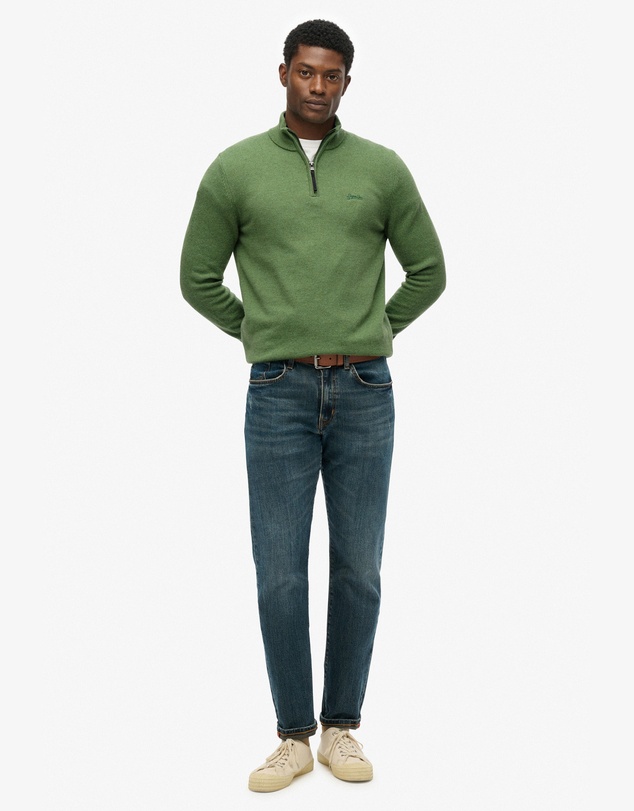 Superdry - Wool Blend Half Zip Slim Fit Jumper