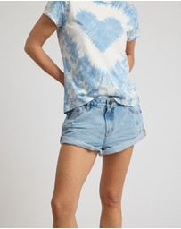 ONE TEASPOON - Bandits Low Waist Mid Length Denim Shorts