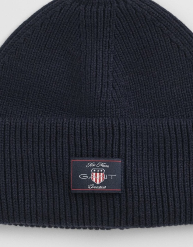 Gant - Ribbed Cotton Blend Beanie