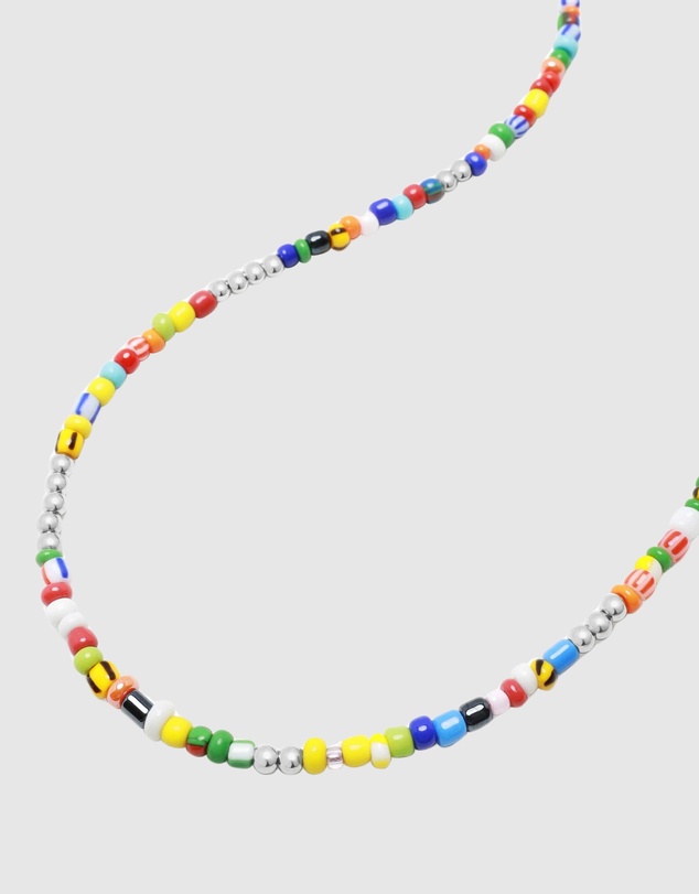 Nialaya Jewellery - Men's Assorted Vintage Trifocal Beaded Necklace