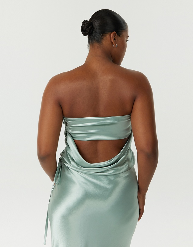 Third Form - Satin Drape Bustier