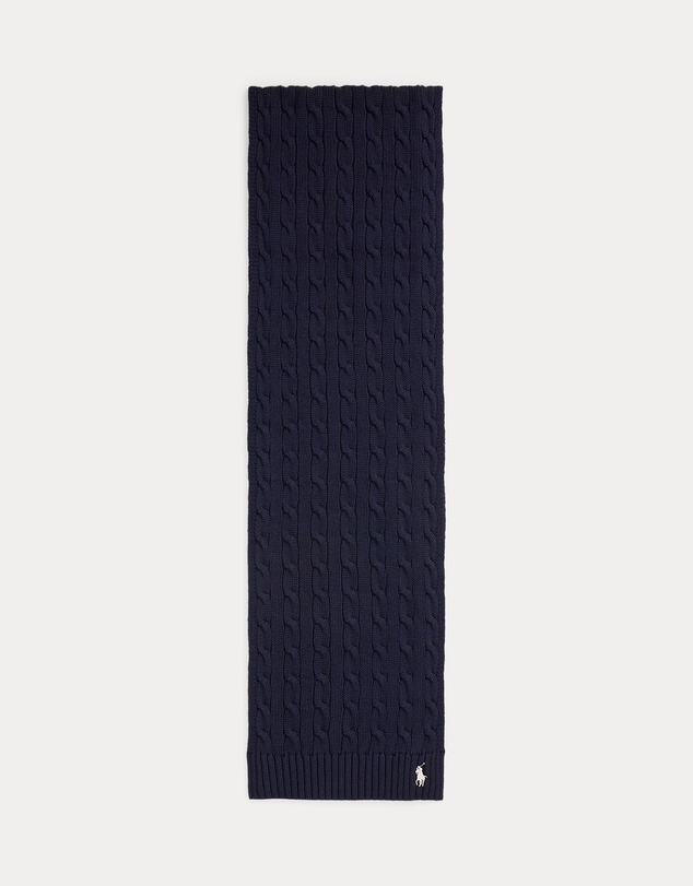 Polo Ralph Lauren - Cable-Knit Cotton Scarf