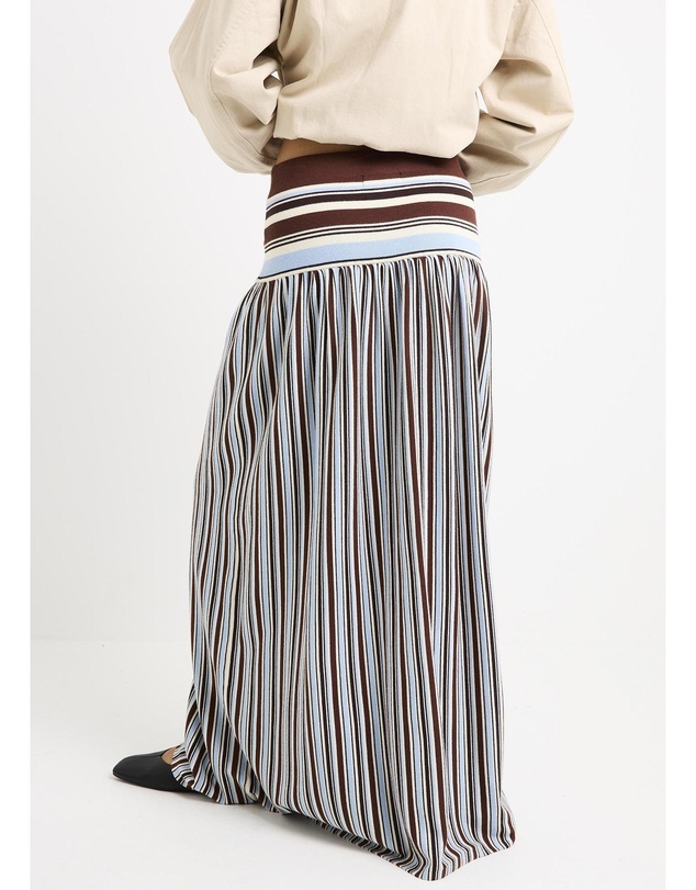 Subtitled - Sirena Striped Maxi Skirt