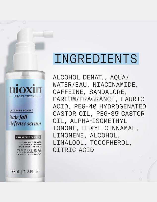 Nioxin - Nioxin Professional Hair Fall Defense Serum Leave-In Scalp Treatment For Thinning Hair
