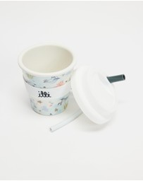 itti bitti - Reusable Baby Cino Cup With 2 Straws - Neptune