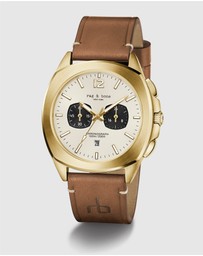 rag & bone - Bleeker Chronograph Mens Leather Strap Watch