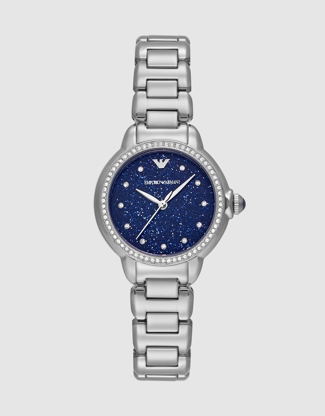 Emporio Armani - Silver Tone Analogue Watch